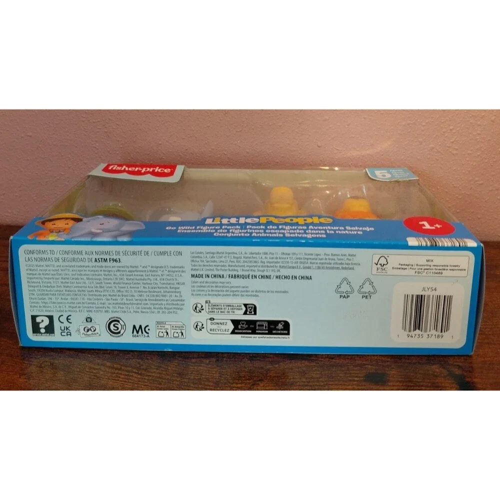 Fisher-Price Little People Go Wild Figured Box Brand New In Sealed Box